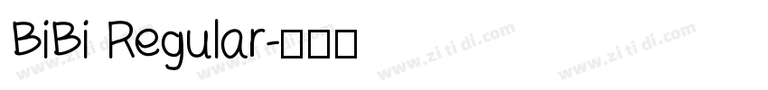 BiBi Regular字体转换